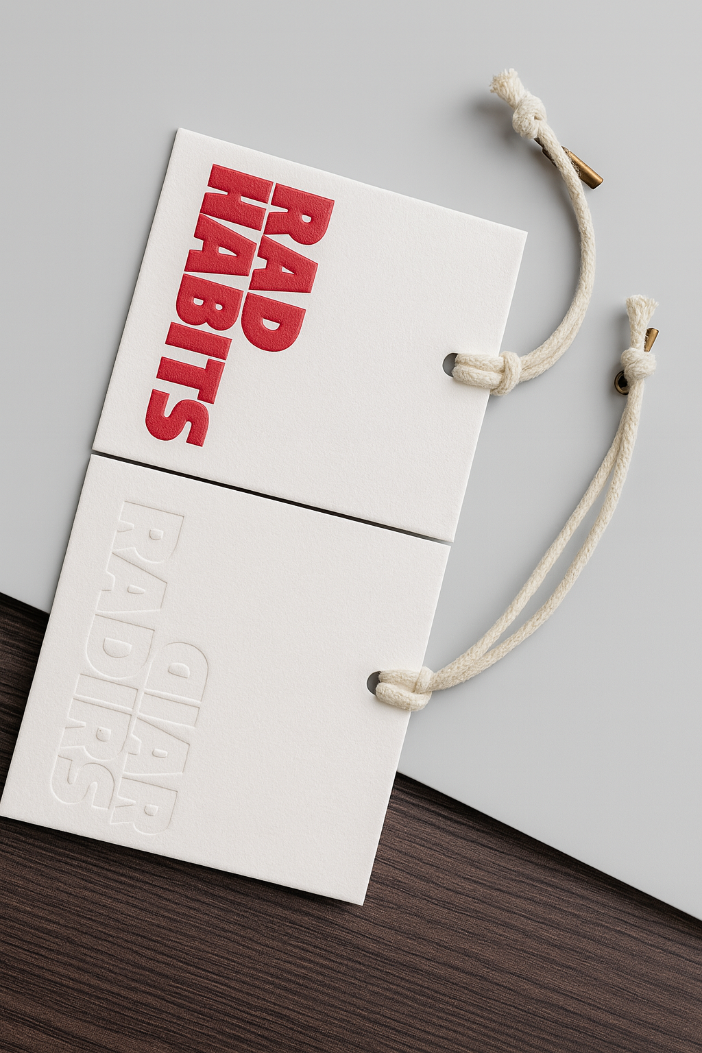 Custom Embossed Hangtags
