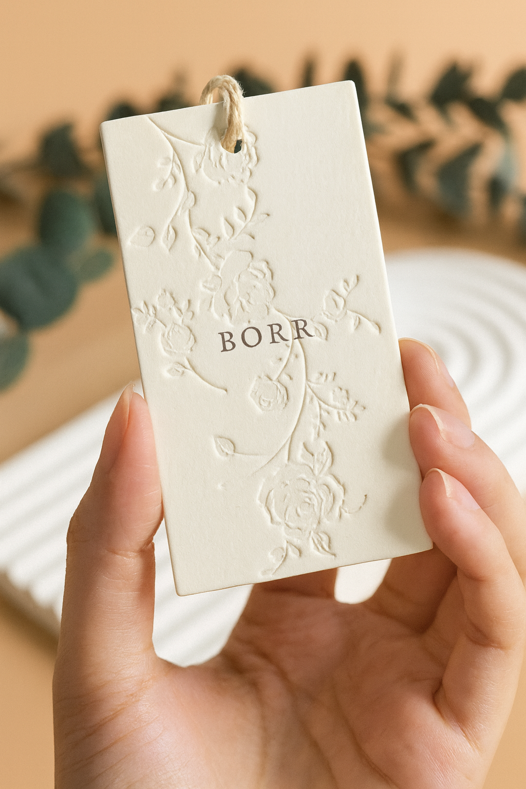 Custom Embossed Hangtags