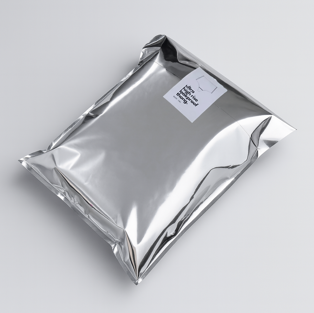Custom Silver Poly Mailer Bag