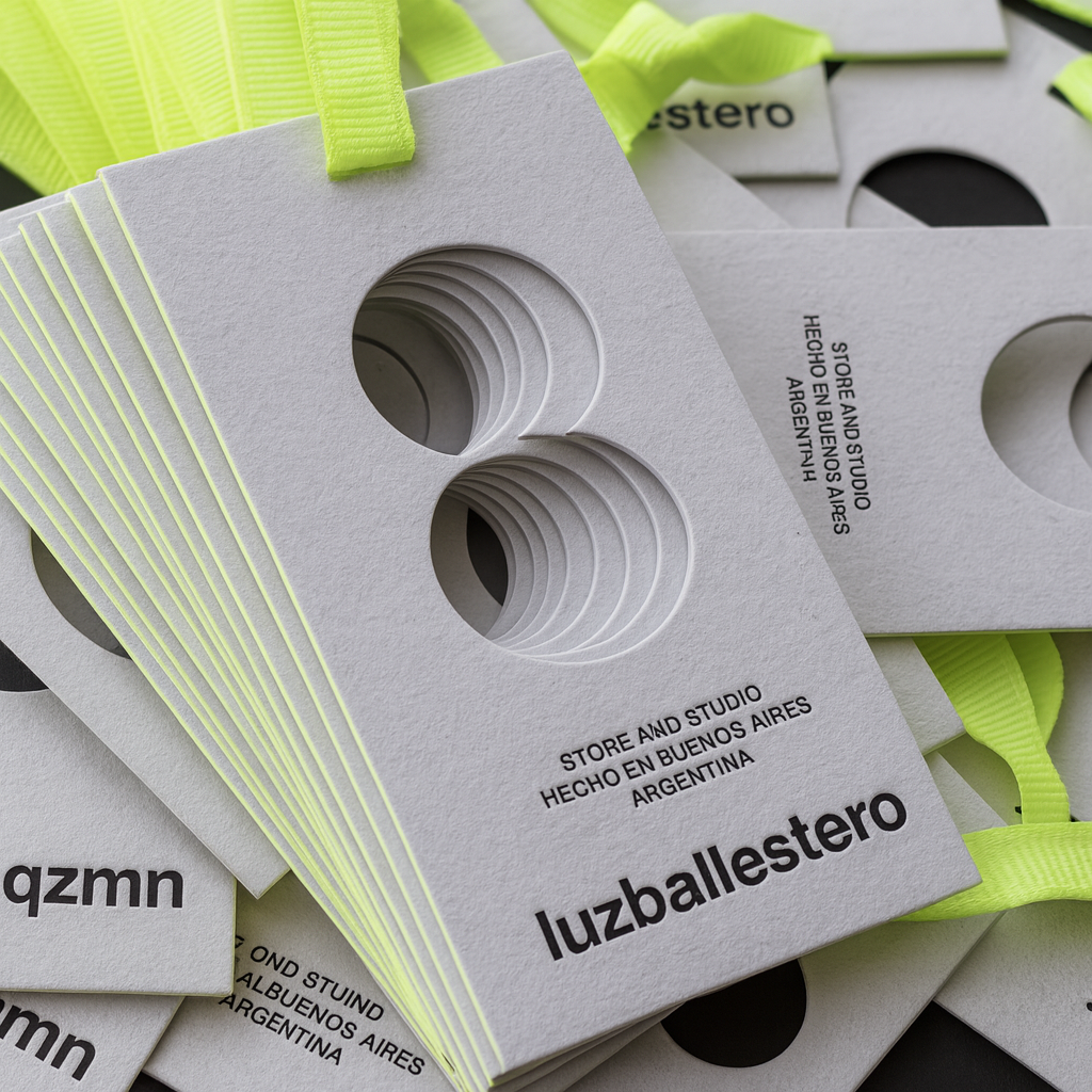 Custom Embossed Hangtags