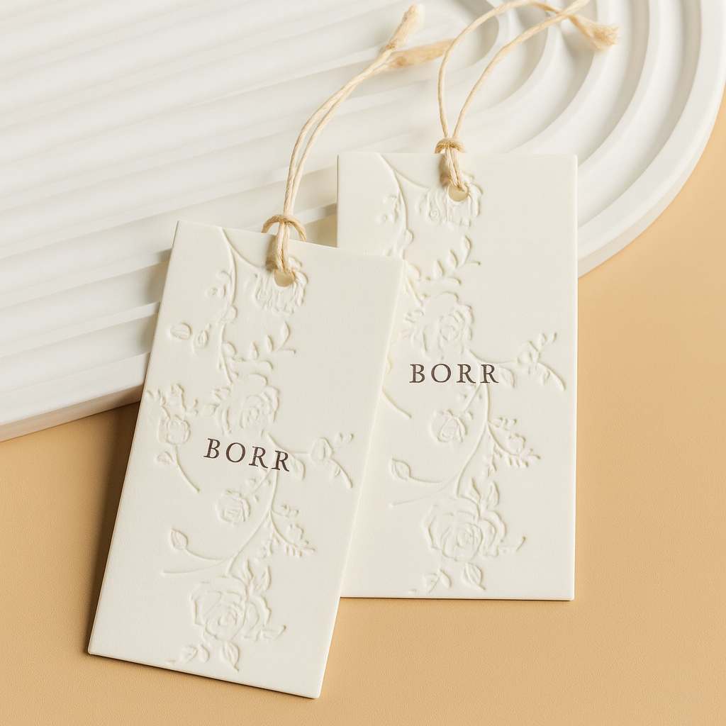 Custom Embossed Hangtags