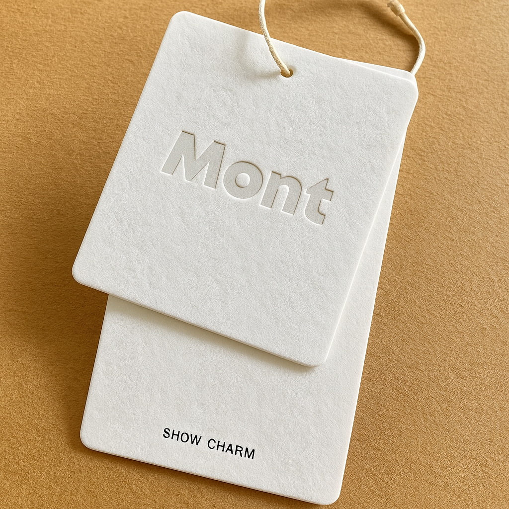 Custom Embossed Hangtags