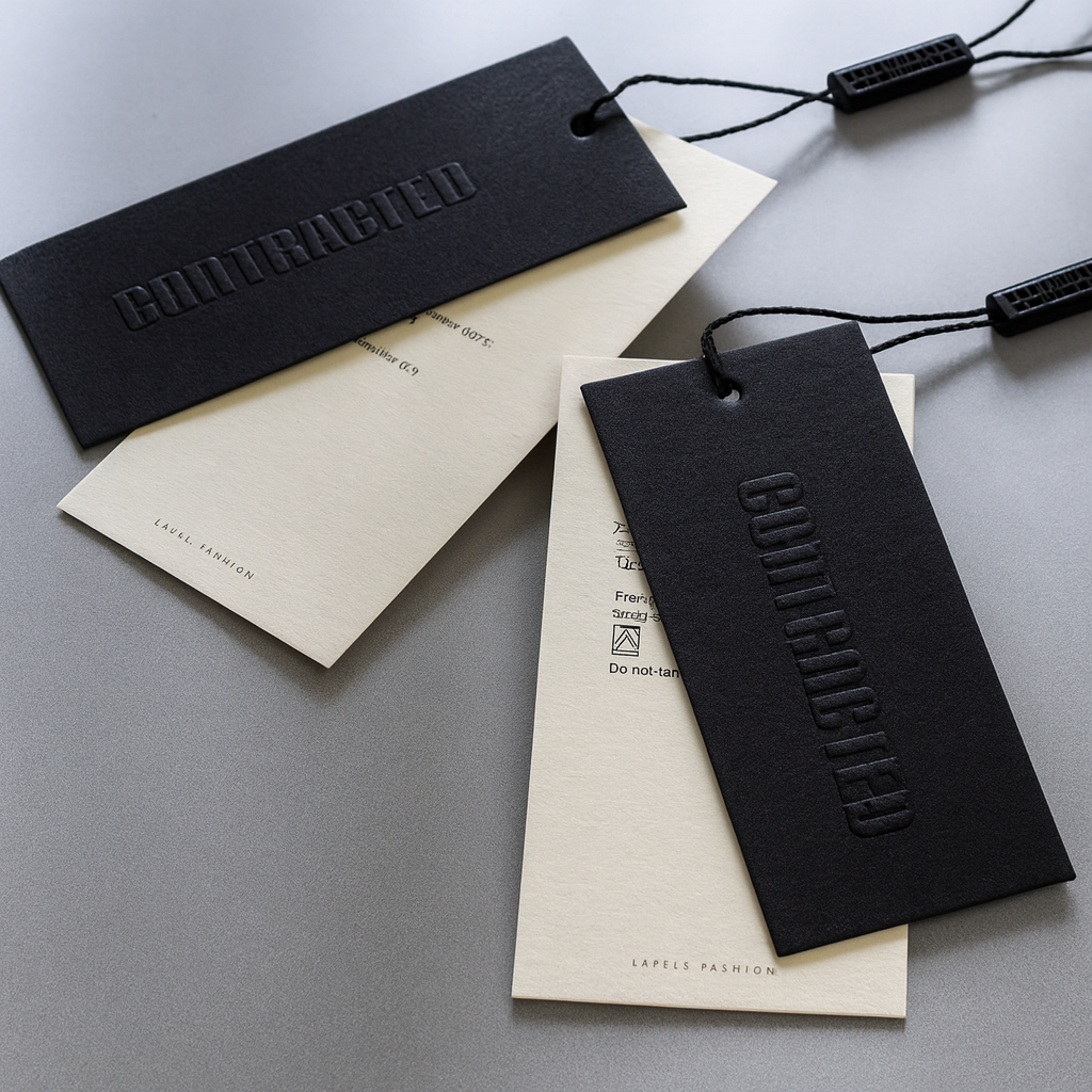 Custom Embossed Hangtags