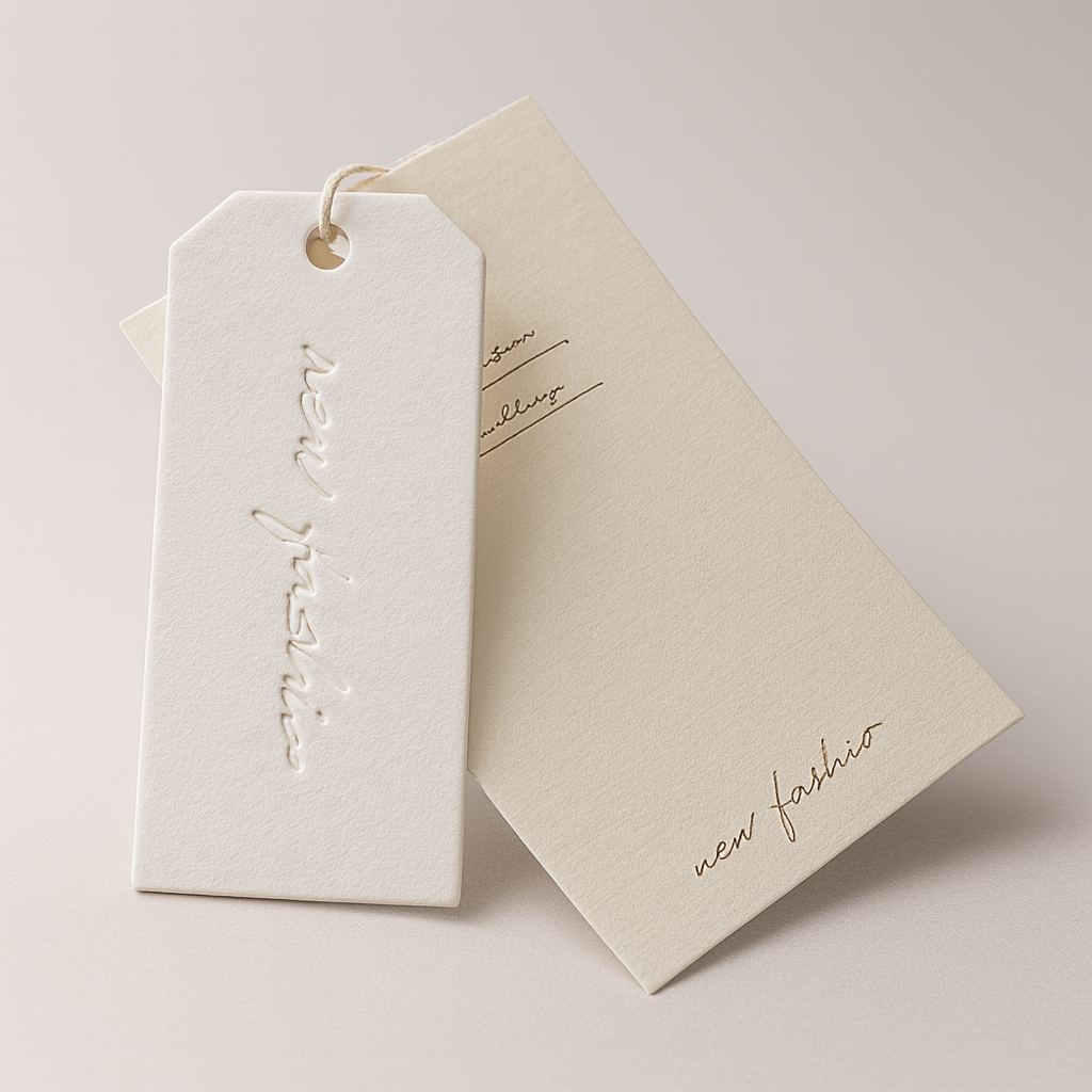 Custom Embossed Hangtags