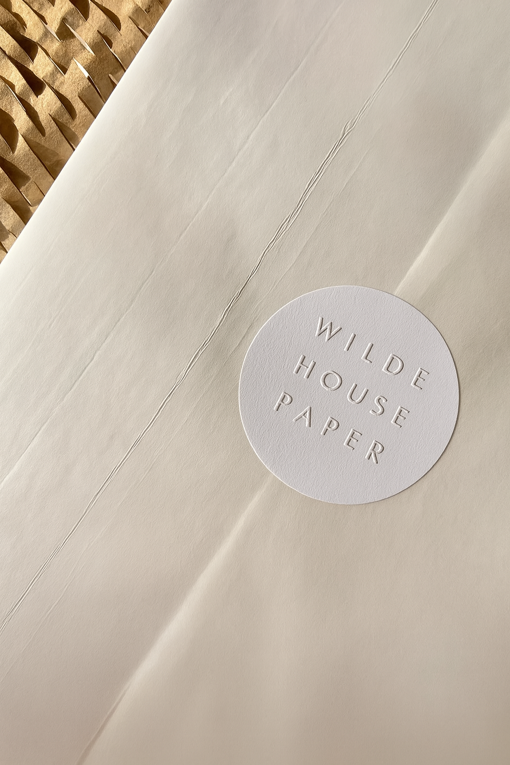 Custom Luxury Embossed Paper Sticker