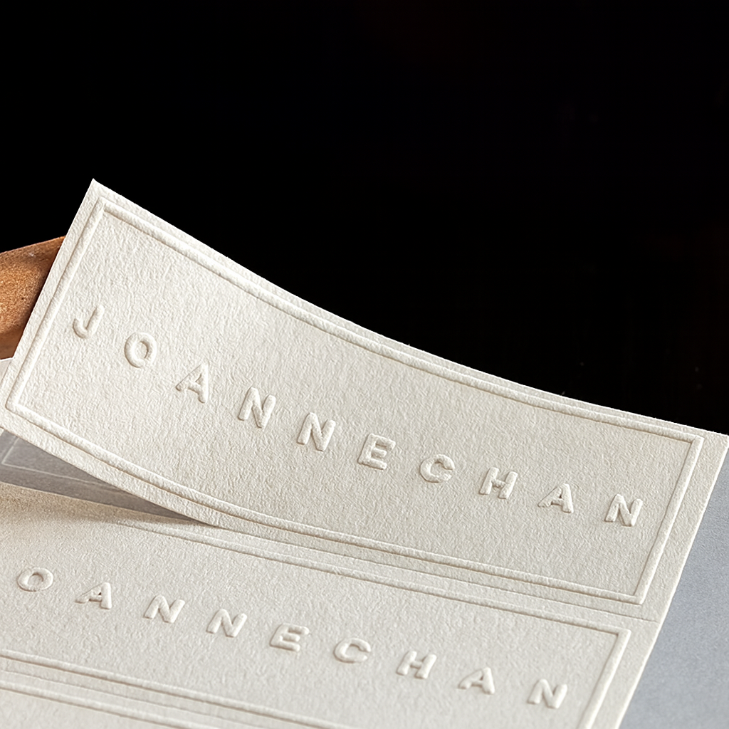 Custom Luxury Embossed Paper Sticker