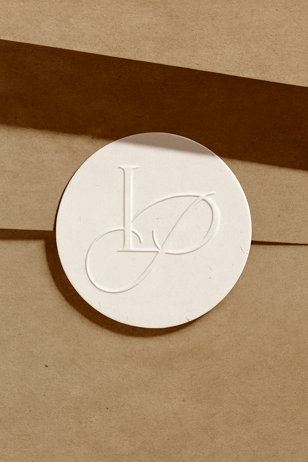 Custom Luxury Embossed Paper Sticker