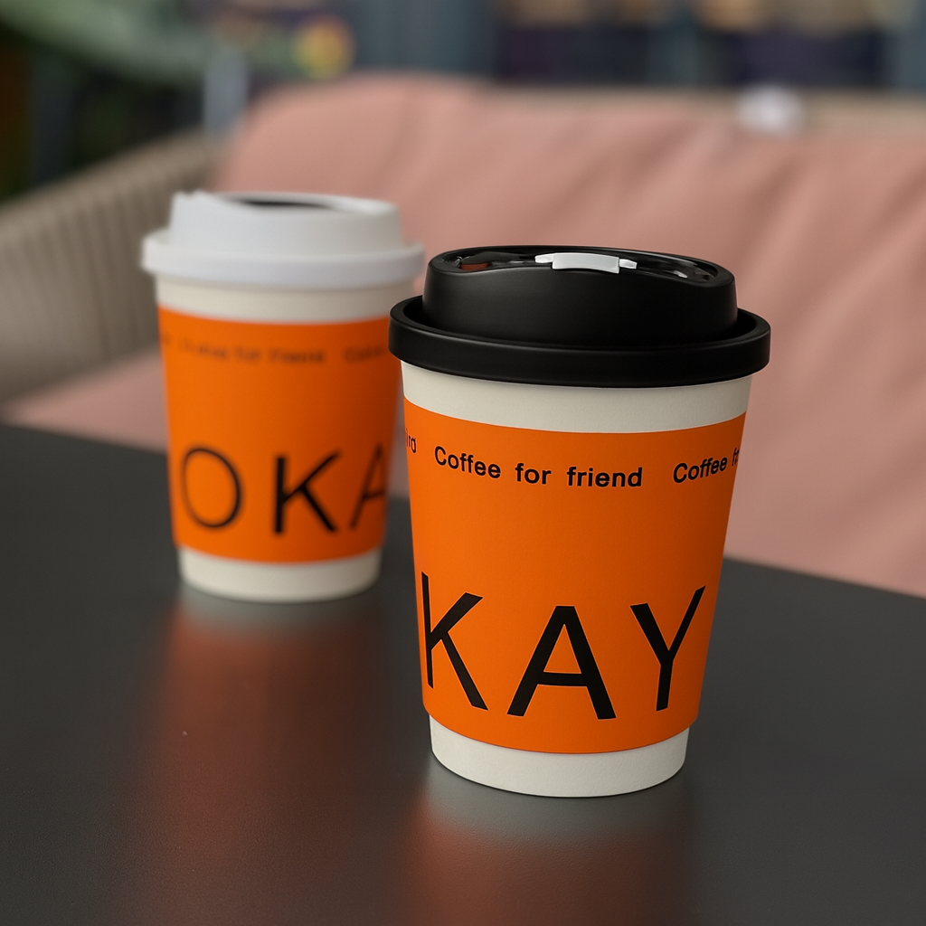 Custom Logo Kraft Paper Cups