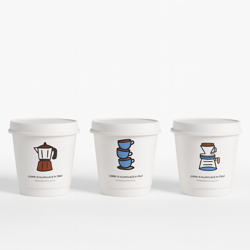 Custom Logo Kraft Paper Cups