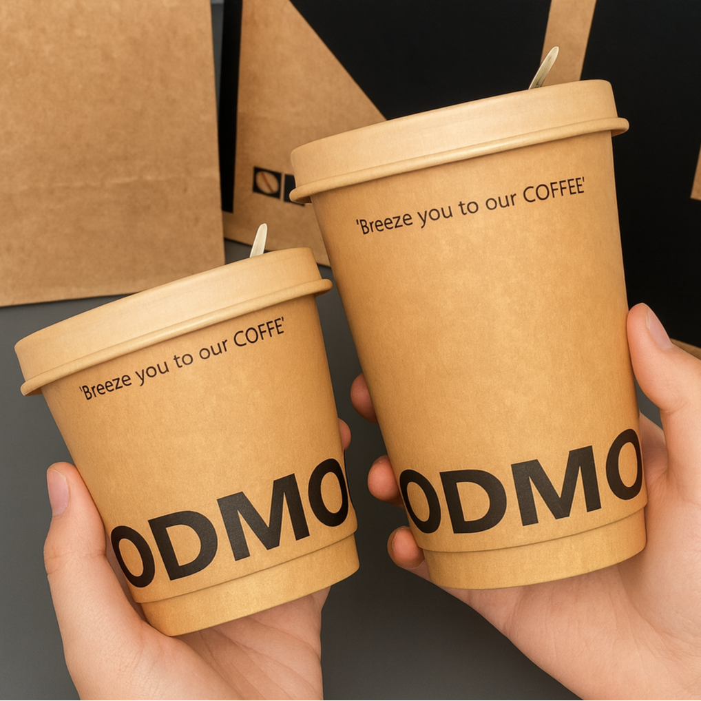 Custom Logo Kraft Paper Cups