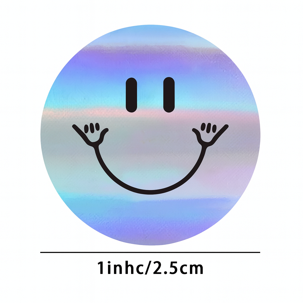 Holographic Smile Decoration Stickers