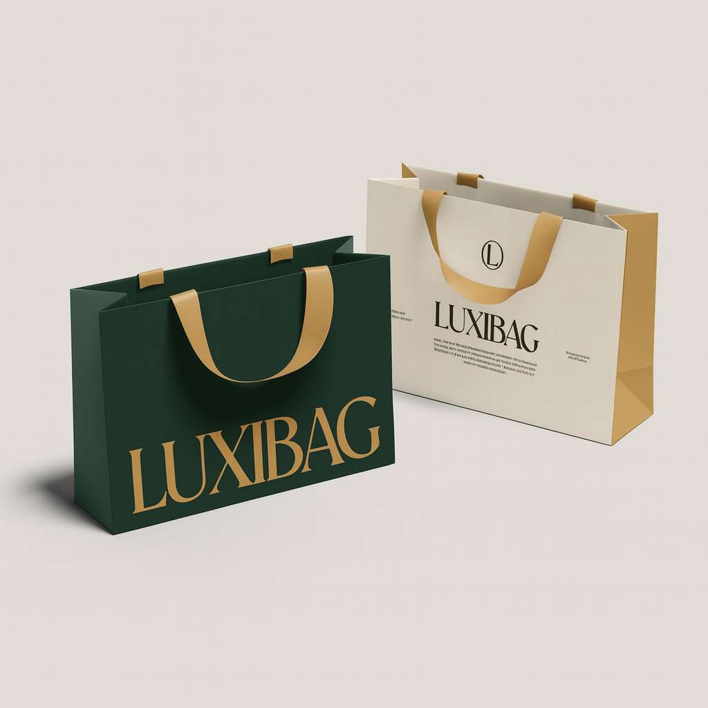 Custom Logo Paper Shopping Bags