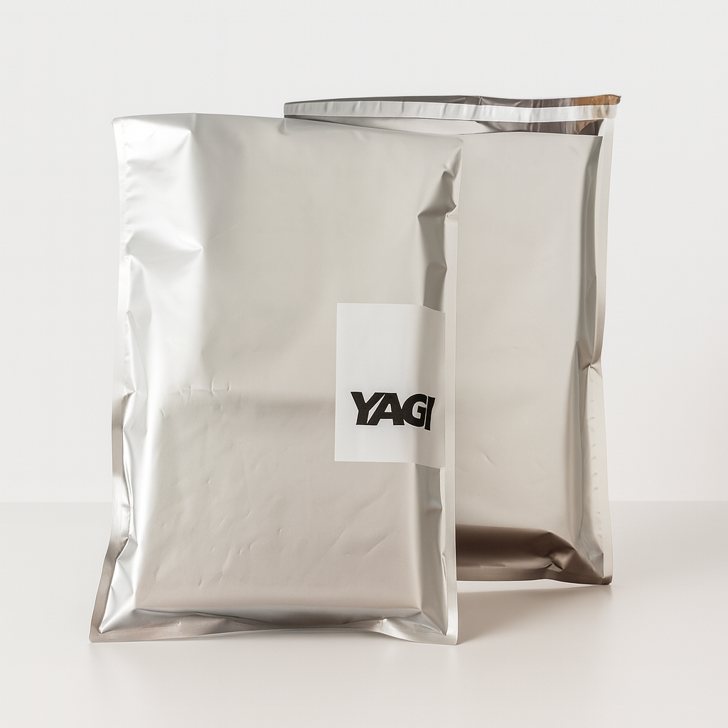 Custom Silver Poly Mailer Bag