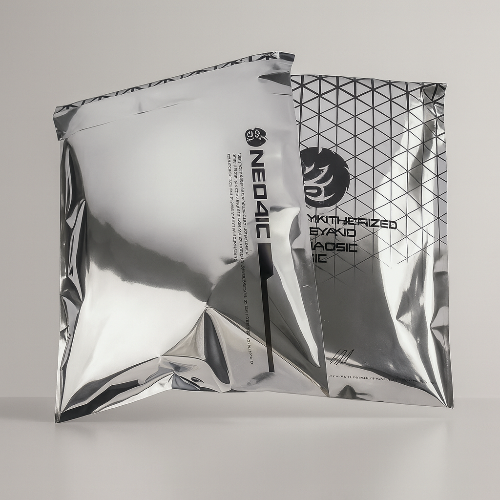 Custom Silver Poly Mailer Bag