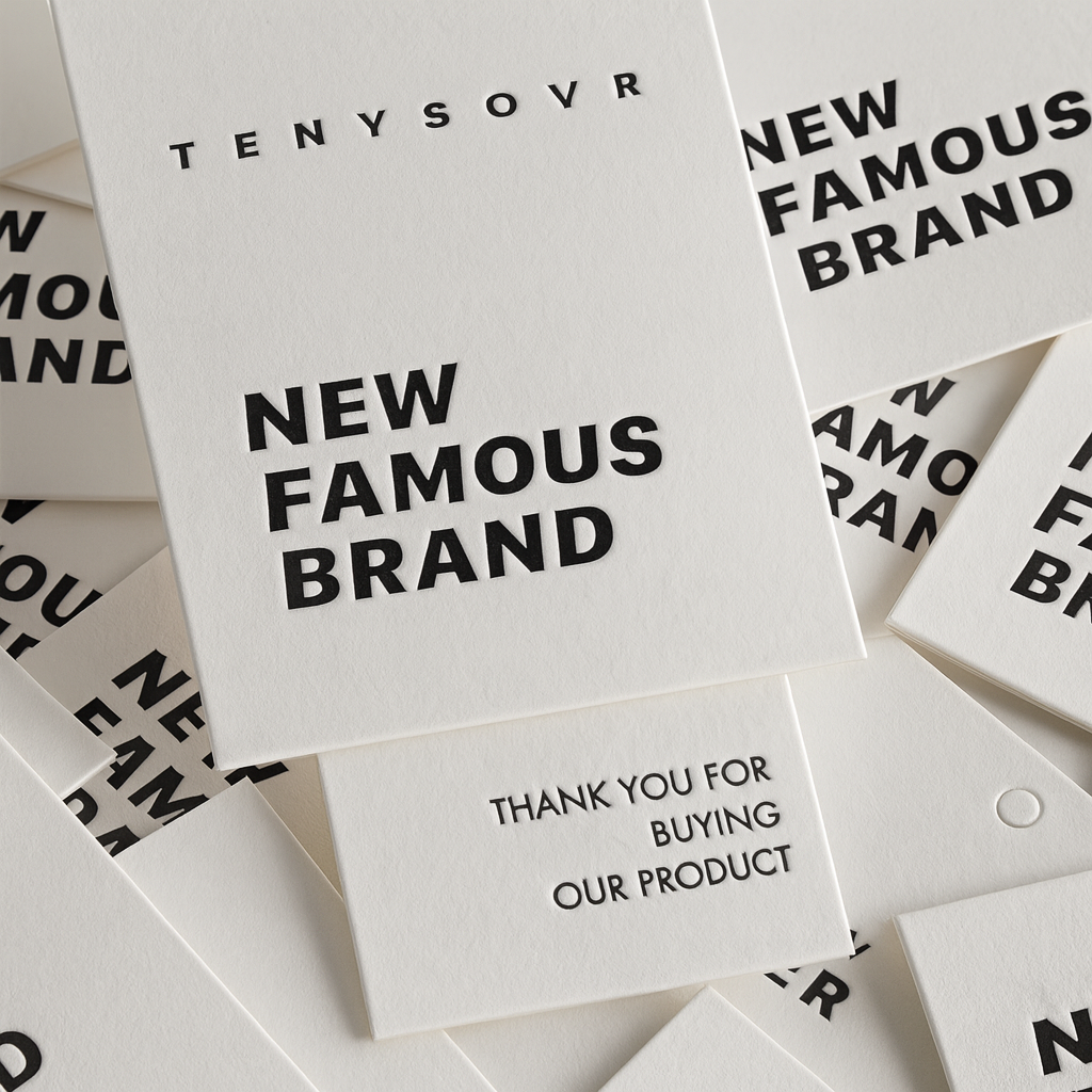 Custom Embossed Hangtags
