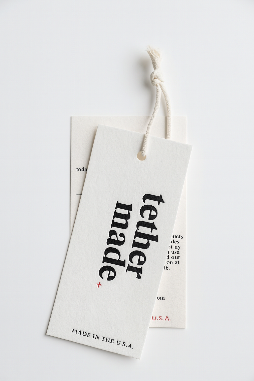 Custom Embossed Hangtags