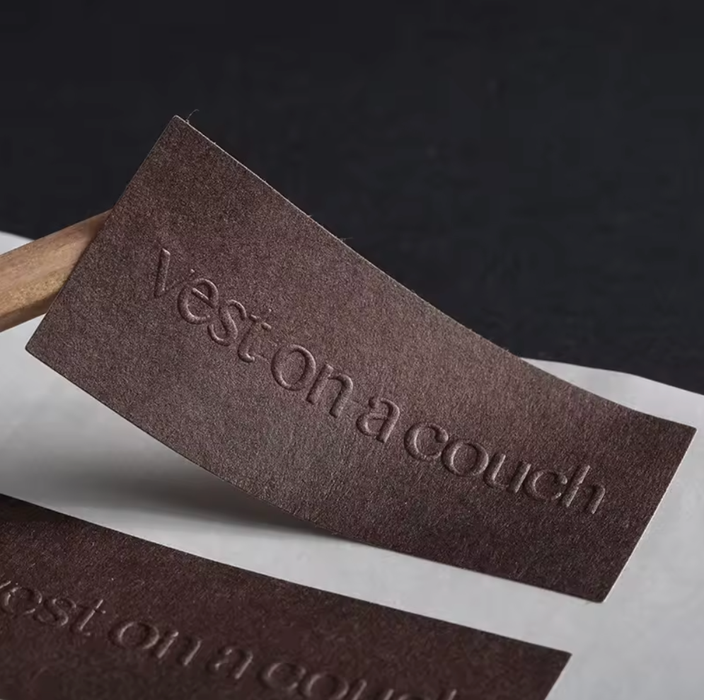 Custom Luxury Embossed Paper Sticker