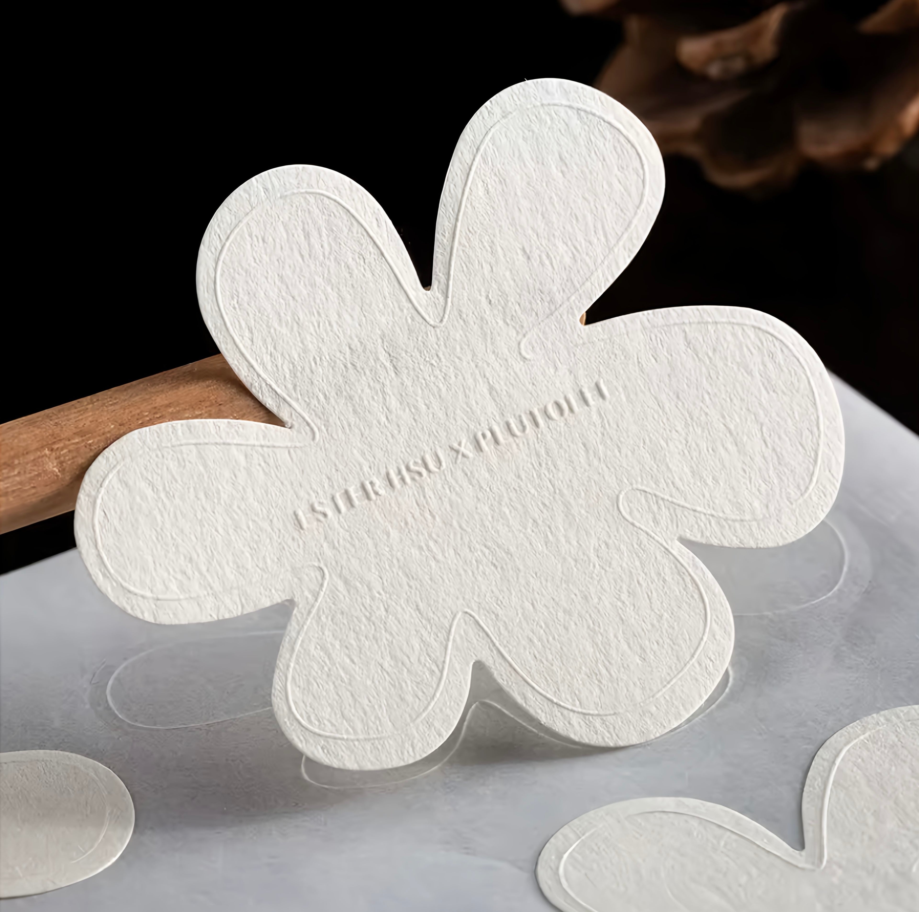 Custom Luxury Embossed Paper Sticker