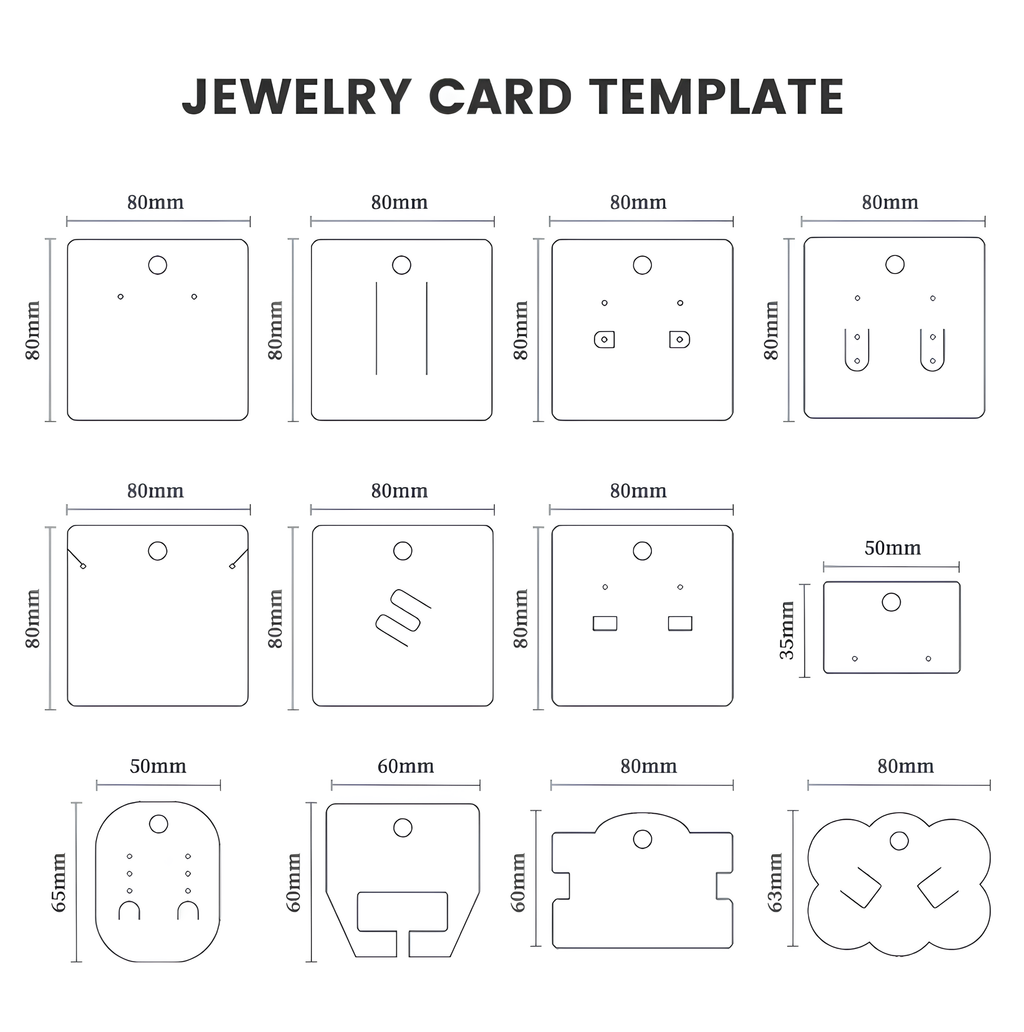 Custom Jewelry Card Hang Tags